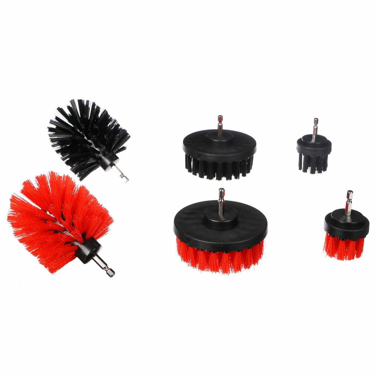 Sixtol Súprava kief na vŕtačku na čistenie auta CAR DETAILING DRILL BRUSH 6