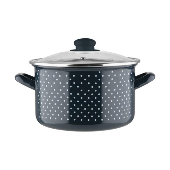Smaltovaný hrniec RETRO 16 cm