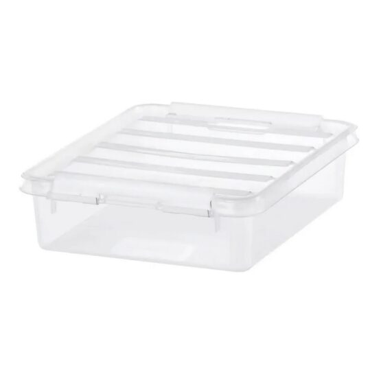 SmartStore Úložný box s bielymi klipmi Classic
