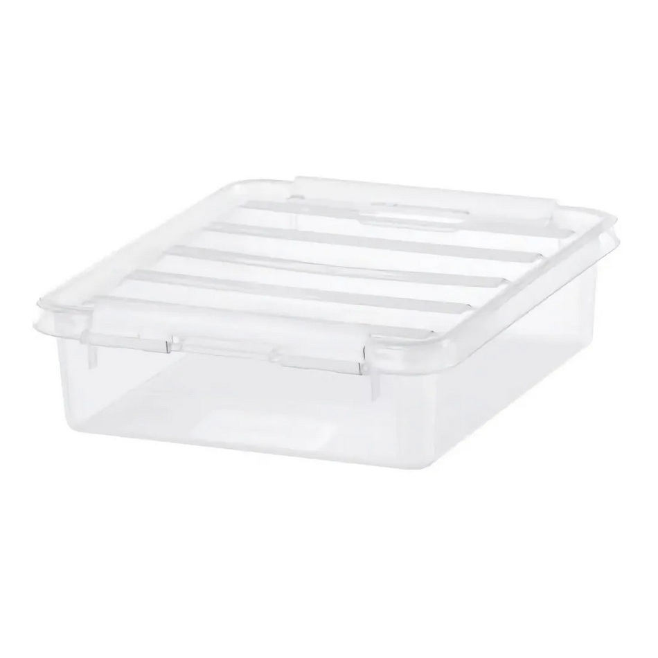 SmartStore Úložný box s bielymi klipmi Classic