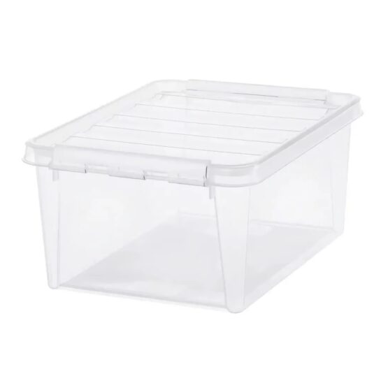 SmartStore Úložný box s bielymi klipmi Classic