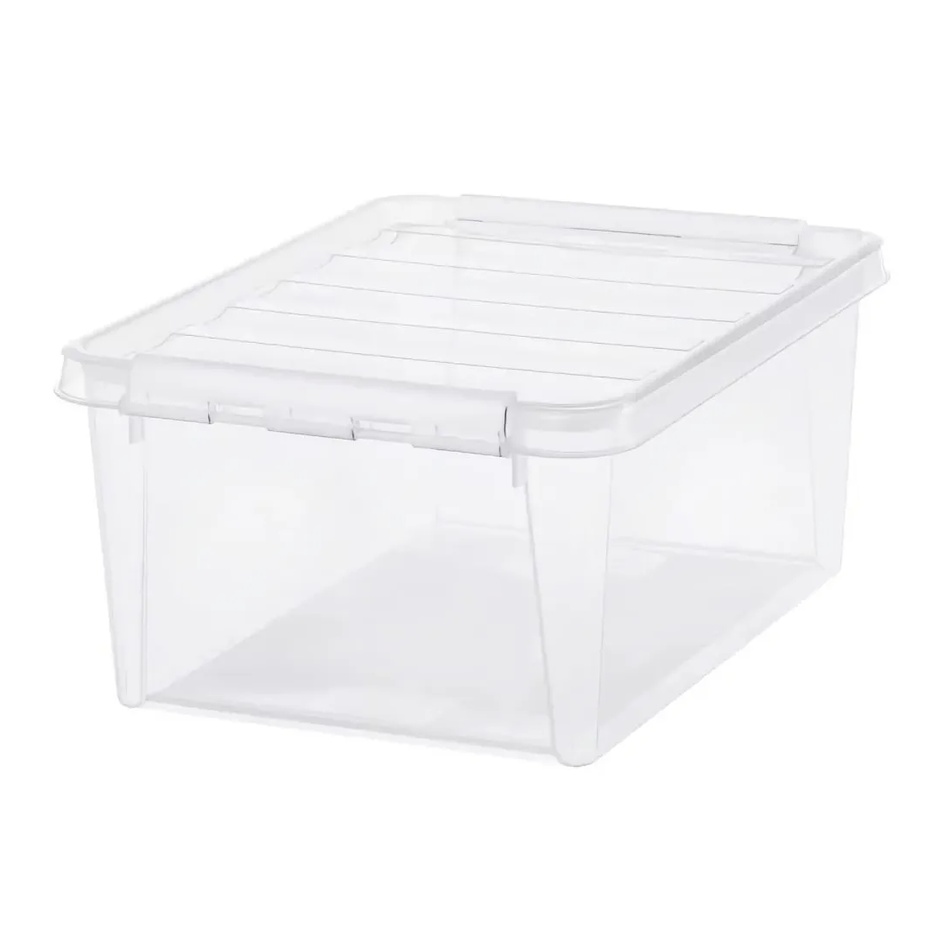SmartStore Úložný box s bielymi klipmi Classic