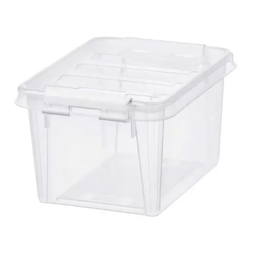 SmartStore Úložný box s bielymi klipmi Classic