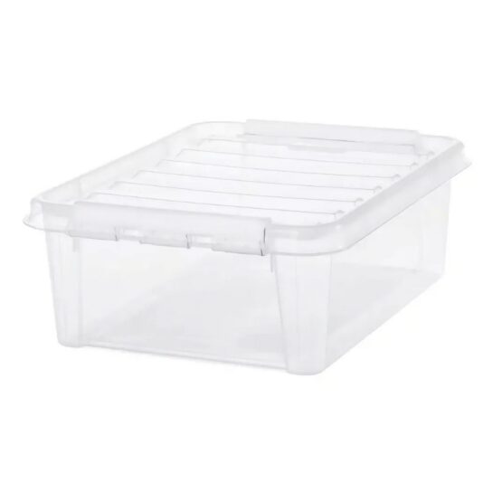 SmartStore Úložný box s bielymi klipmi Classic
