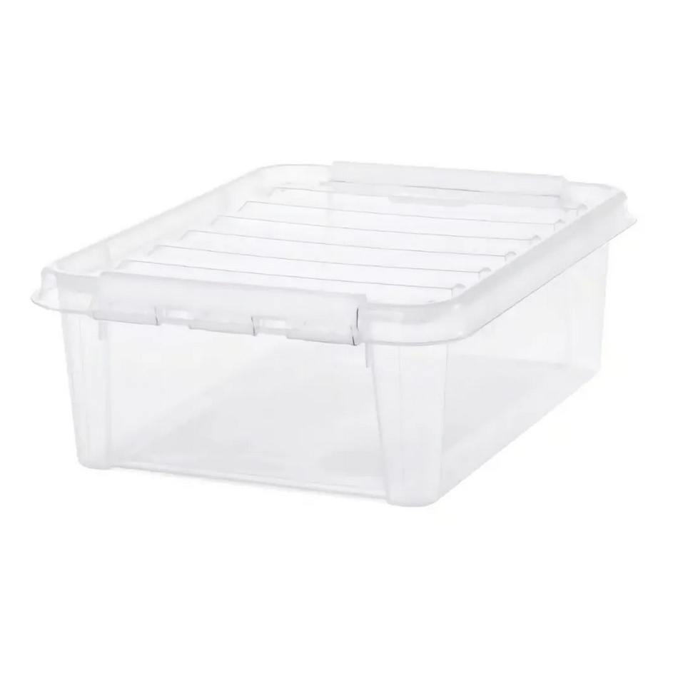 SmartStore Úložný box s bielymi klipmi Classic