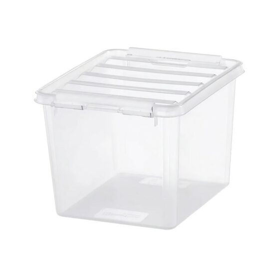 SmartStore Úložný box s bielymi klipmi Classic