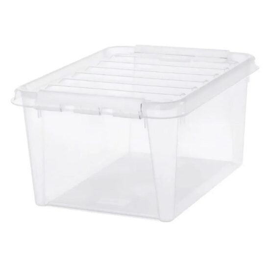SmartStore Úložný box s bielymi klipmi Classic