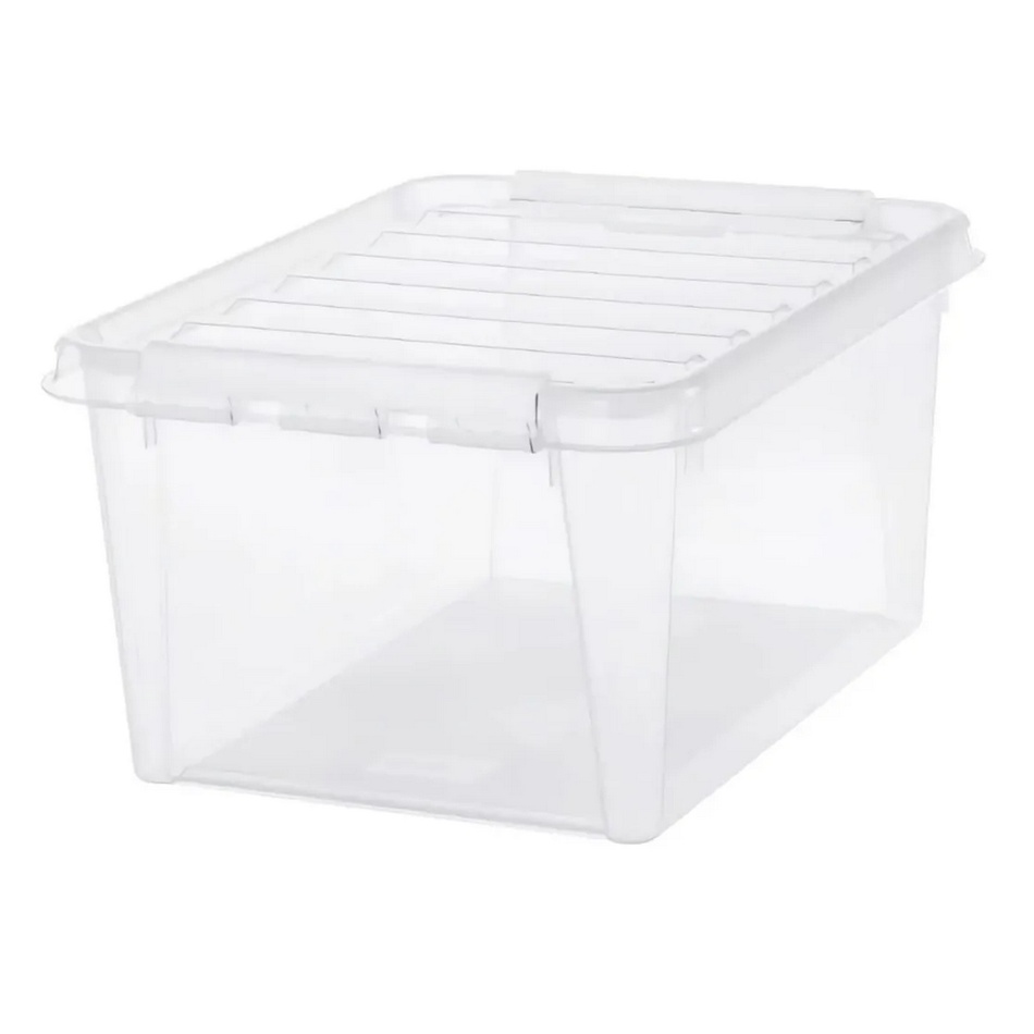 SmartStore Úložný box s bielymi klipmi Classic