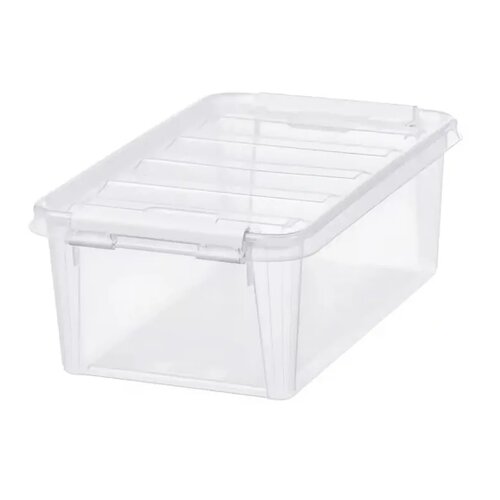 SmartStore Úložný box s bielymi klipmi Classic