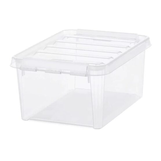 SmartStore Úložný box s bielymi klipmi Classic