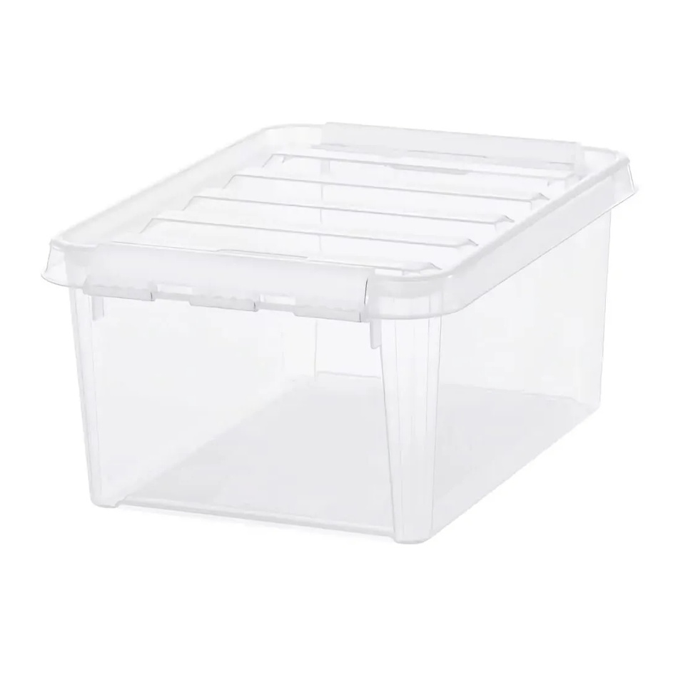 SmartStore Úložný box s bielymi klipmi Classic