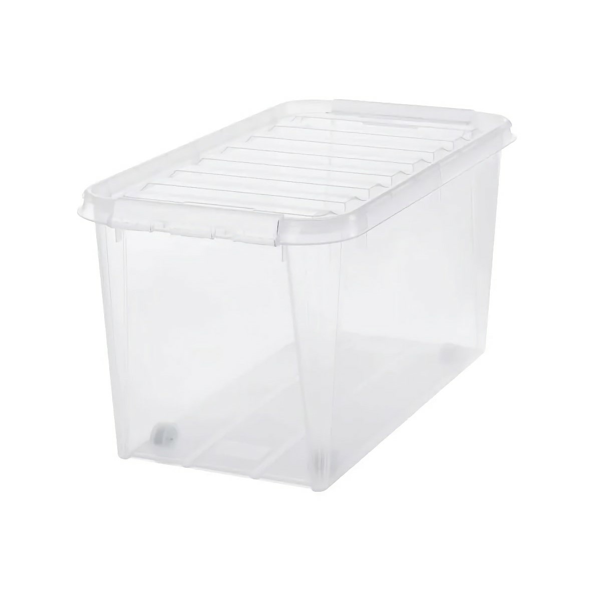 SmartStore Úložný box s bielymi klipmi a kolieskami Classic