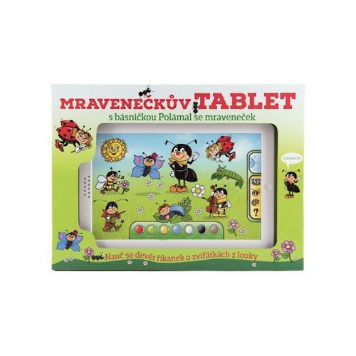 Teddies Mravčekov tablet plast 30x20x2cm na batérie so zvukom v krabici 38x28x4