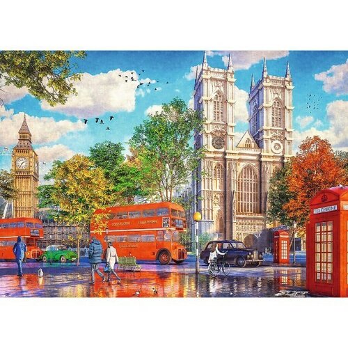 Trefl Puzzle Premium Plus Čajový čas: Pohľad na Londýn