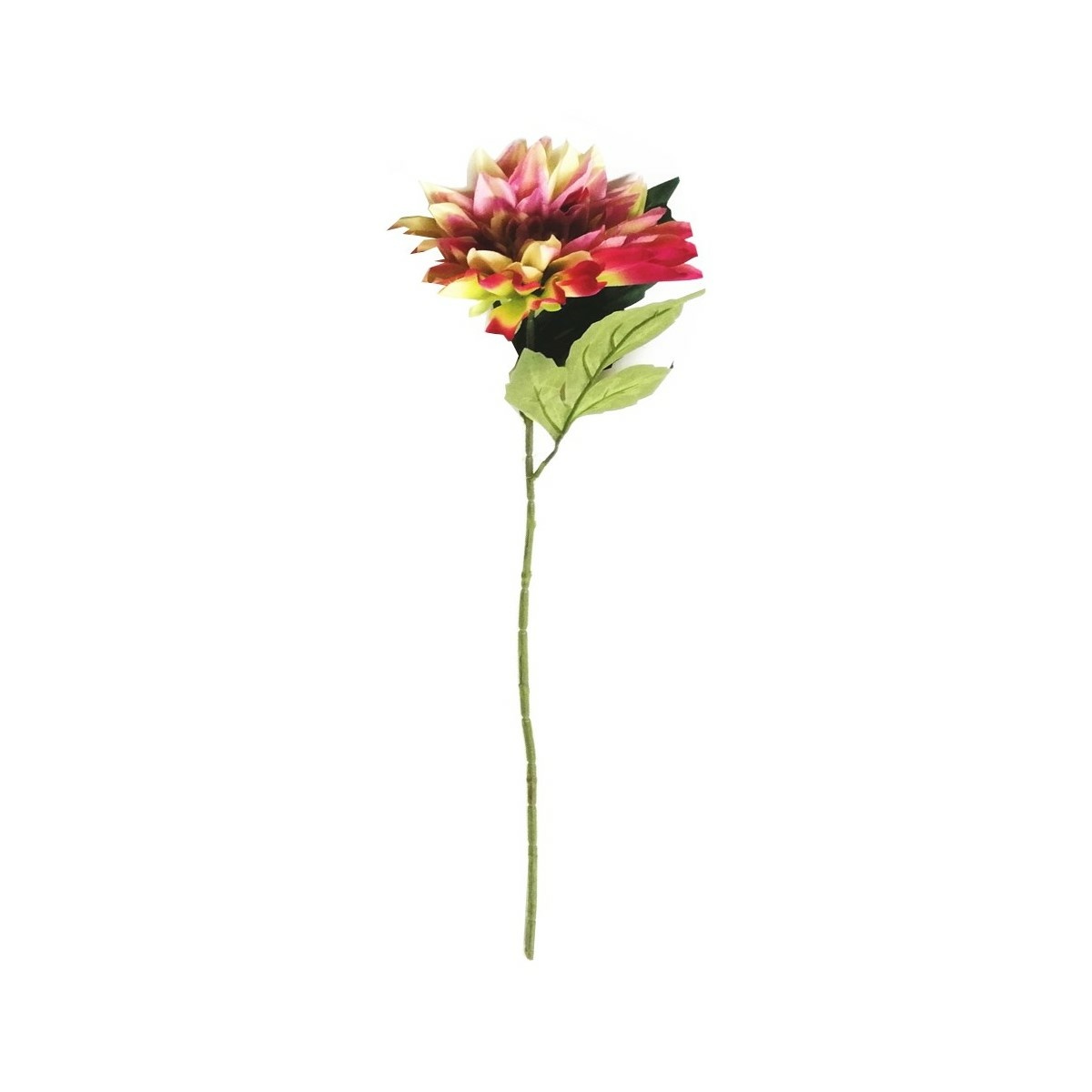 Umelá kvetina Dahlia ružovo-žltá