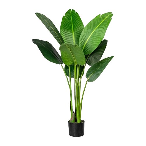 Umelá rastlina Strelitzia Nicolai v kvetináči