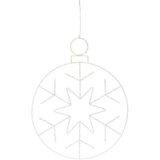 Vianočná závesná LED dekorácia Kerstball Snowflake 250 LED