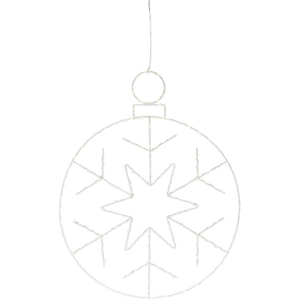 Vianočná závesná LED dekorácia Kerstball Snowflake 250 LED