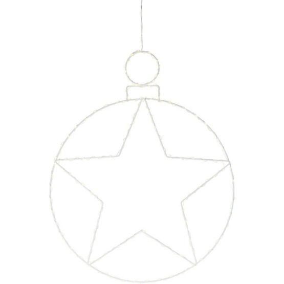 Vianočná závesná LED dekorácia Kerstball Star 236 LED