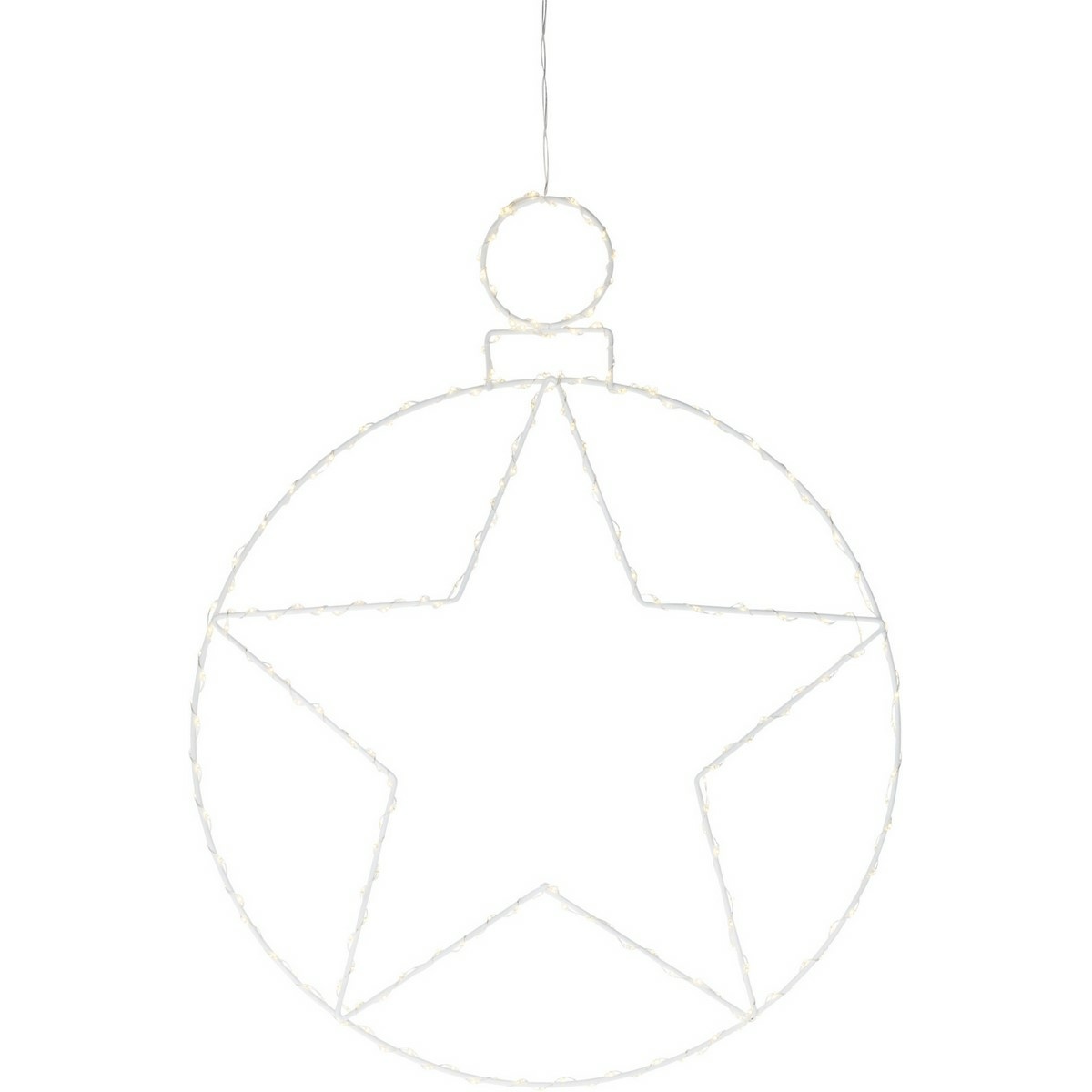 Vianočná závesná LED dekorácia Kerstball Star 236 LED
