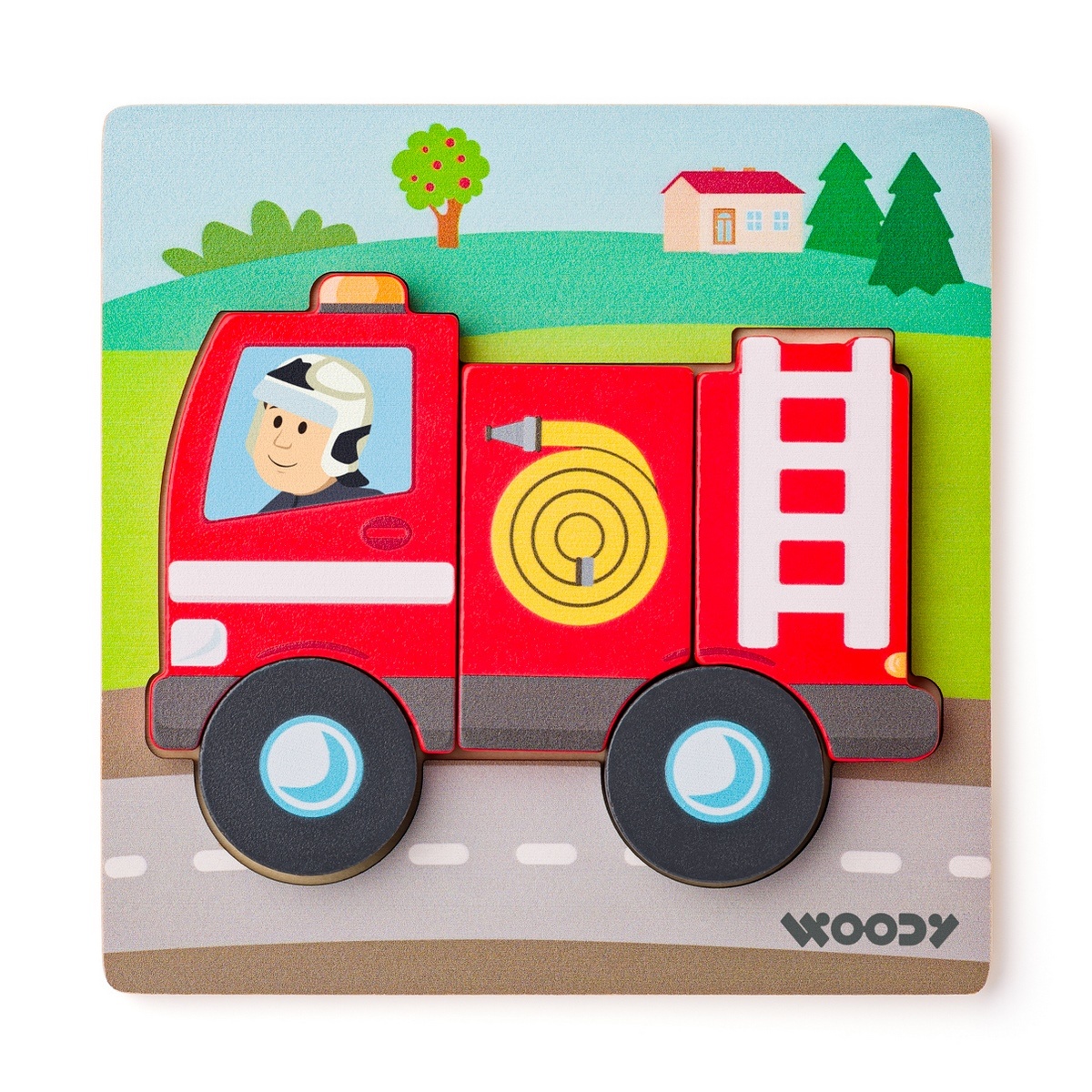 Woody Puzzle Detský hasič