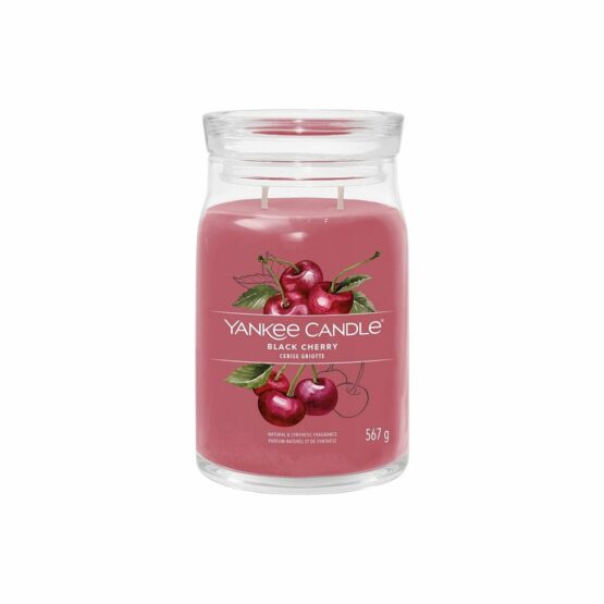 Yankee Candle vonná sviečka Signature v skle veľká Black Cherry