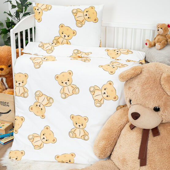 4Home Detské bavlnené obliečky do postieľky Teddies