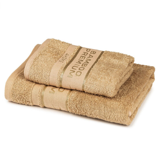 4Home Sada Bamboo Premium osuška a uterák béžová