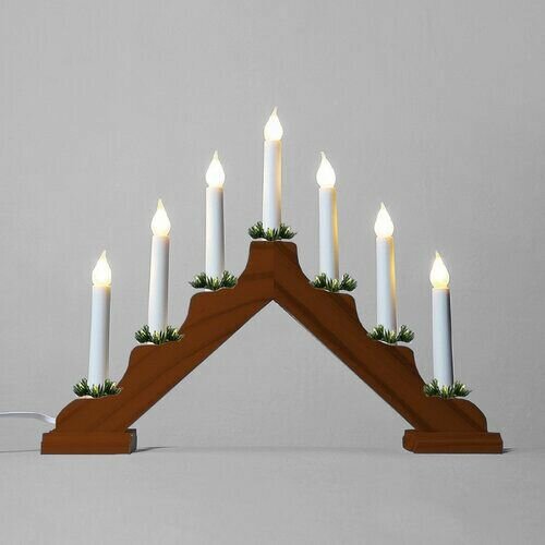 Adventný svietnik s ťahanou žiarovkou LED Filament