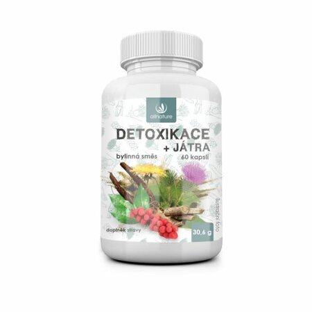 Allnature Detoxikácia bylinný extrakt 60 pastiliek