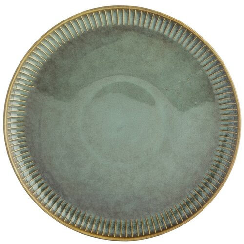 Altom Porcelánový plytký tanier Reactive Sage