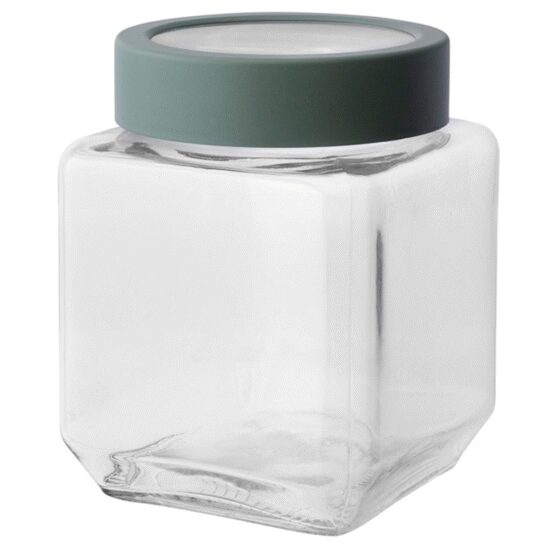 Altom Sklenená hranatá dóza s vekom 500 ml