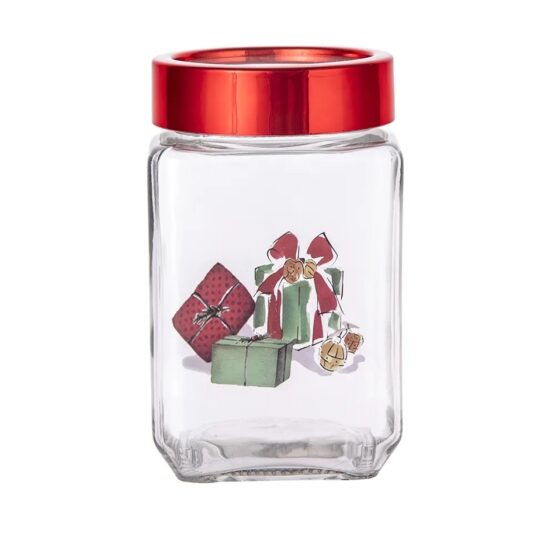 Altom Vianočná sklenená dóza Christmas Gifts 700 ml