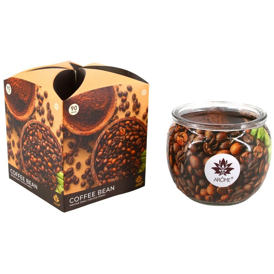 Arome Vonná sviečka v skle Coffee Bean
