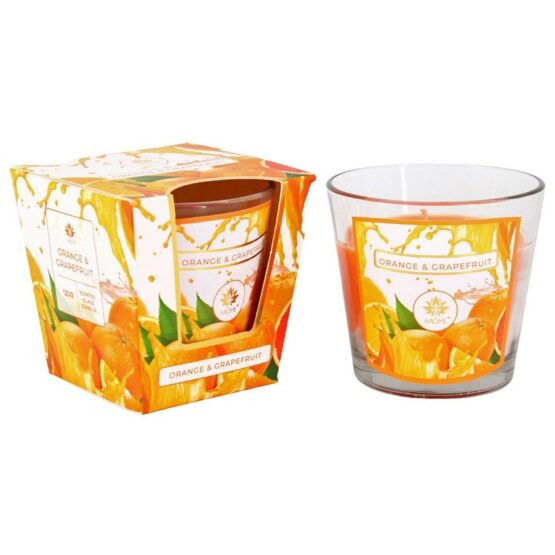 Arome Vonná sviečka v skle Orange & Grapefruit