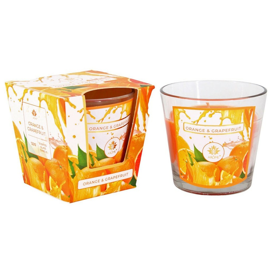 Arome Vonná sviečka v skle Orange & Grapefruit