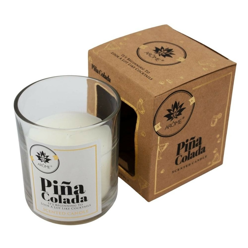 Arome Vonná sviečka v skle Pina Colada