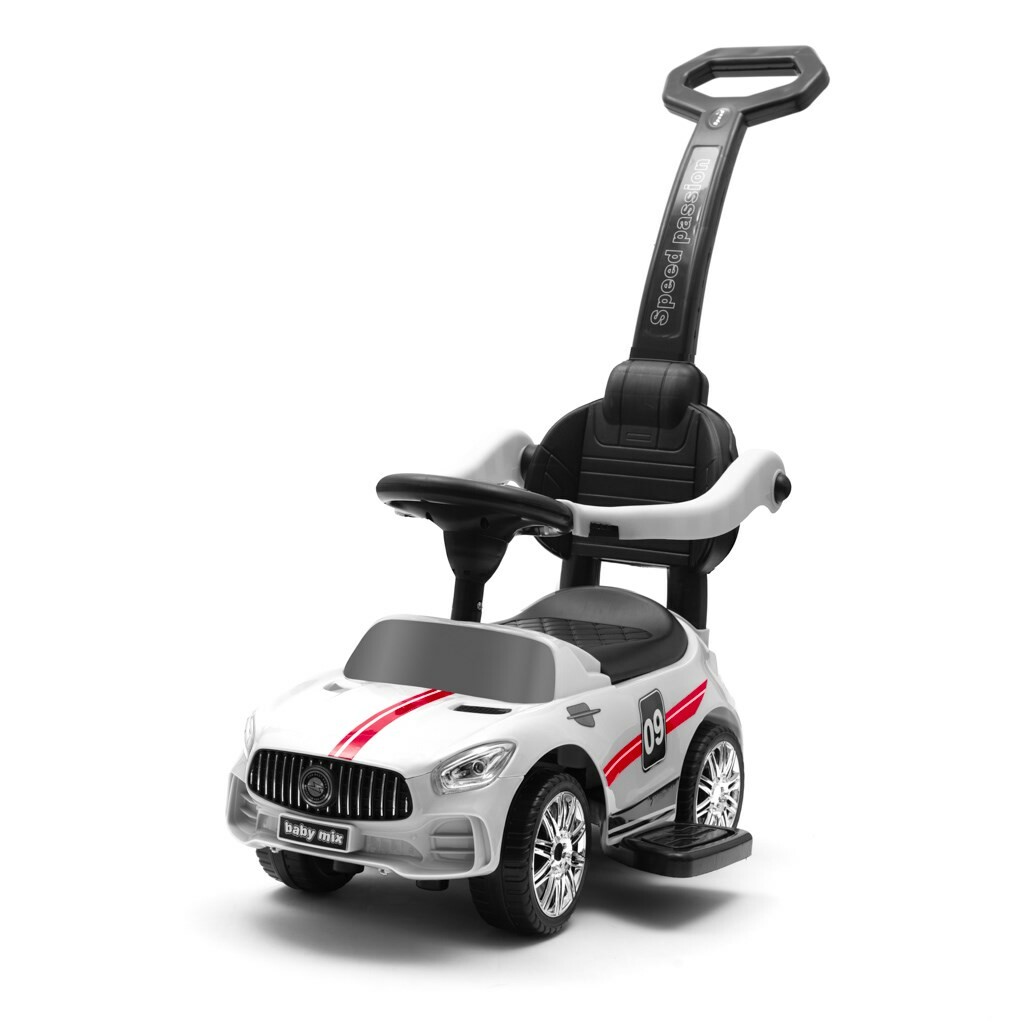 Baby Mix Detské odrážadlo so zvukom a vodiacoutyčou Racer