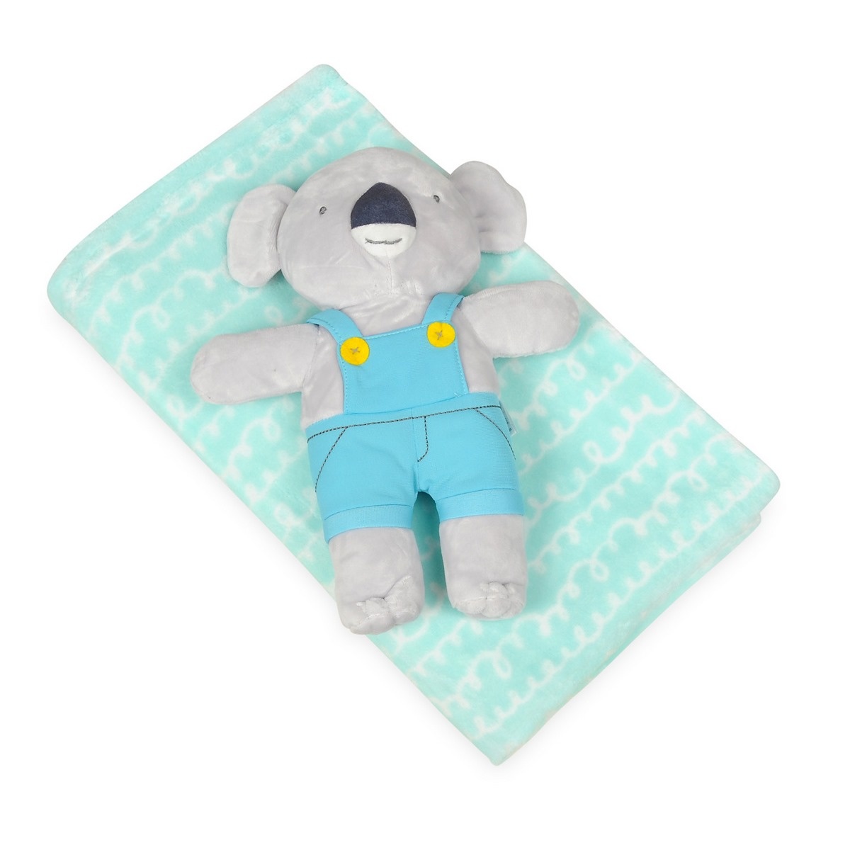 Babymatex Detská deka David tyrkysová s plyšákom koala