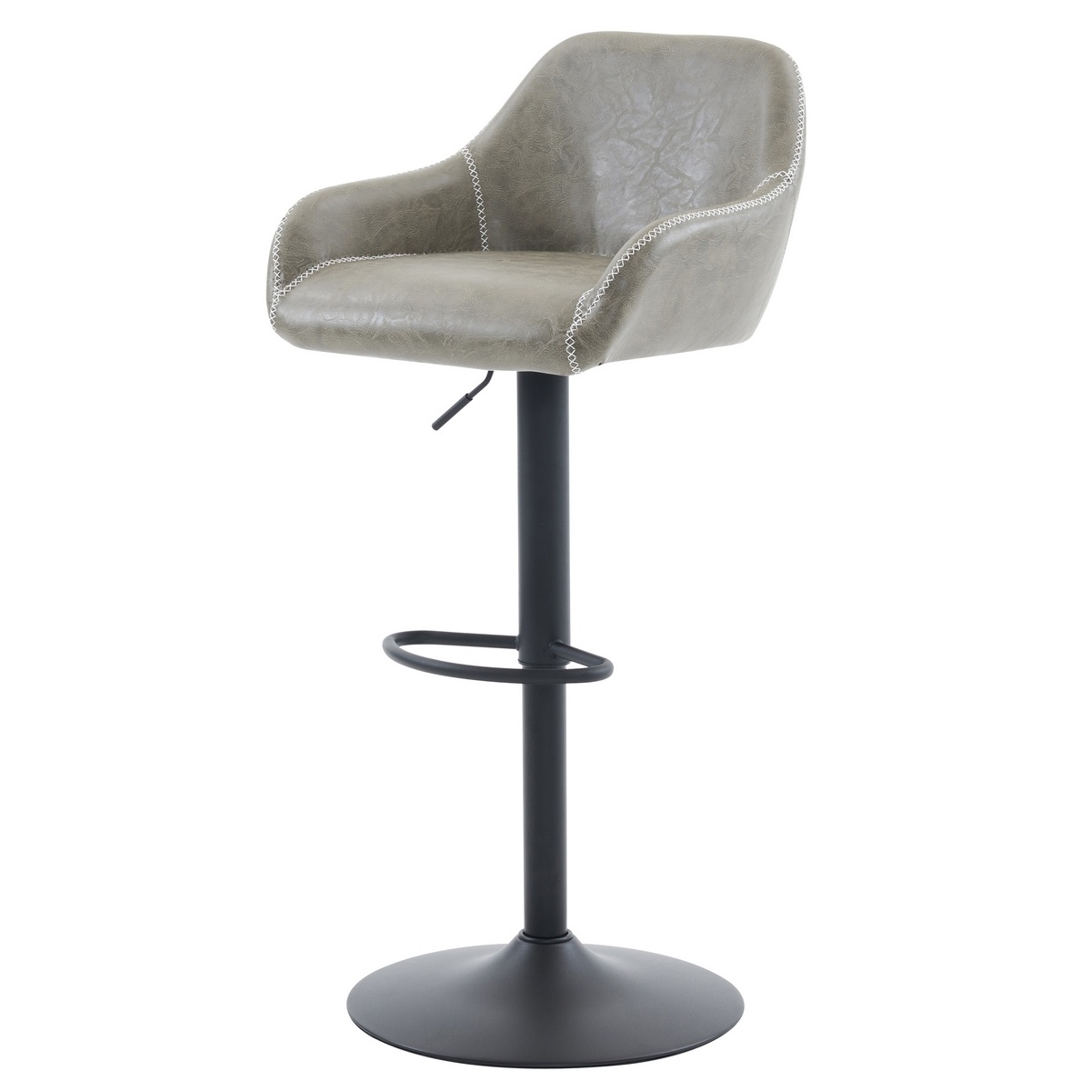 Barová stolička z ekokože B-716 GREY3