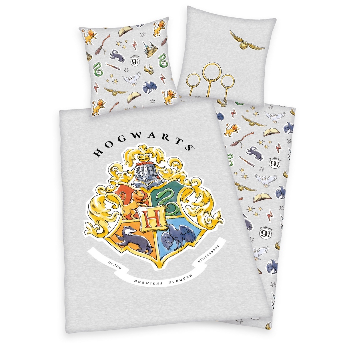 Herding Bavlnené obliečky Harry Potter sivá