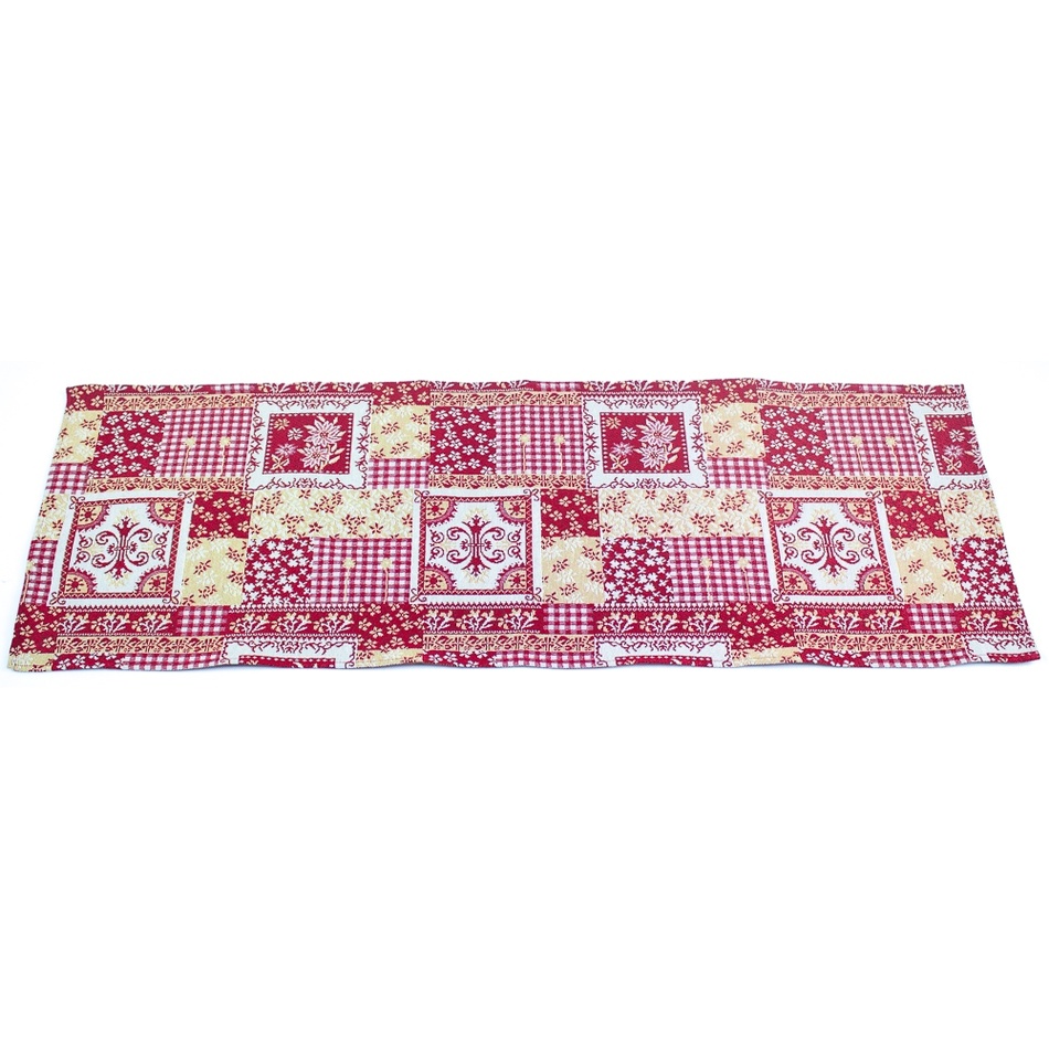 Boma Tragind Behúň Patchwork červená