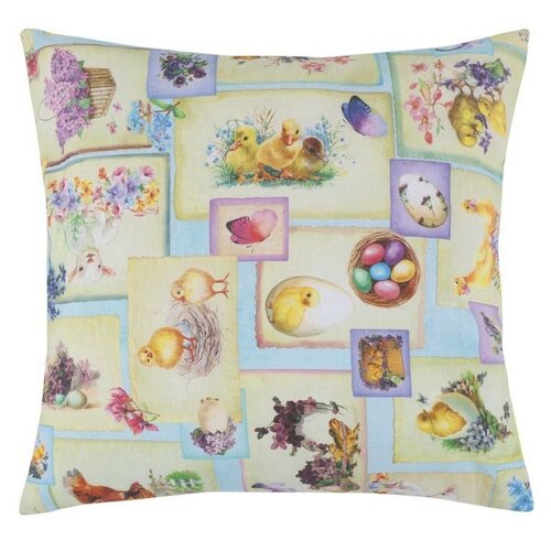 Bellatex Obliečka na vankúšik EMA Veľká noc Patchwork