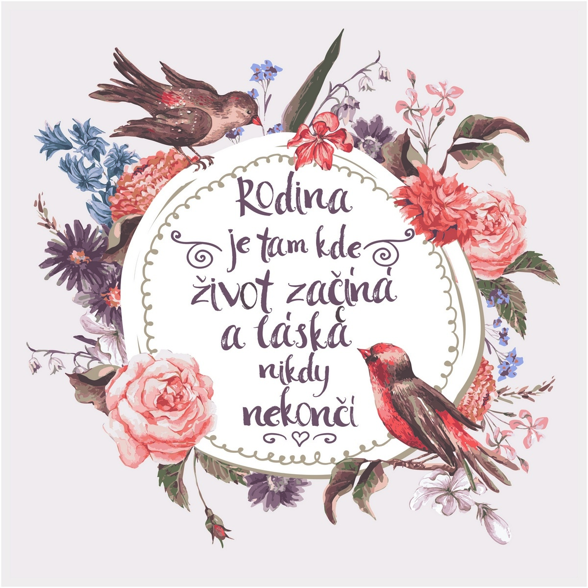 Bohemia Gifts Dekoračný obraz - Rodina