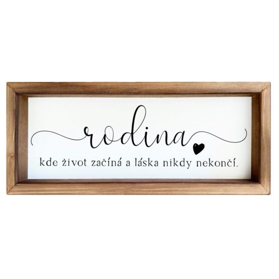 Bohemia Gifts Dekoračný obrázok - Rodina