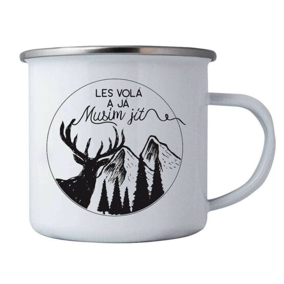 Bohemia Gifts Plechový hrnček - Les volá