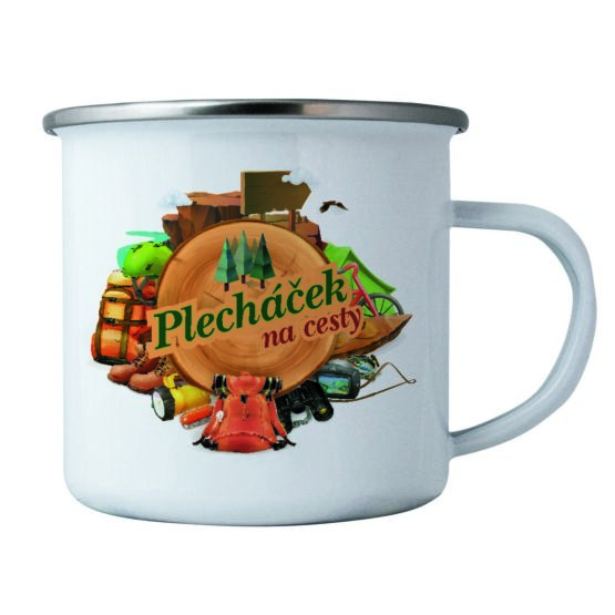 Bohemia Gifts Plechový hrnček - Na cesty
