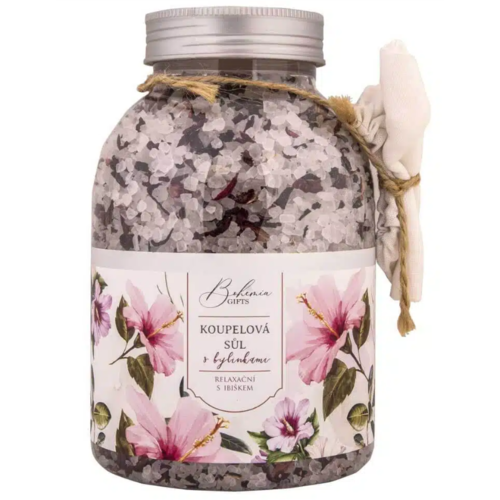 Bohemia Gifts Relaxačná kúpeľová soľ s ibištekom