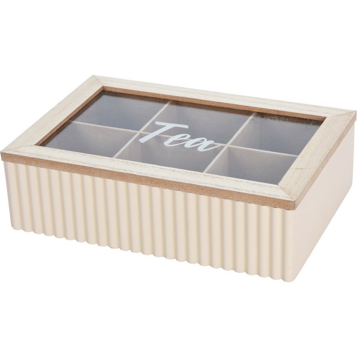 Box na čajové vrecká Stripes béžová