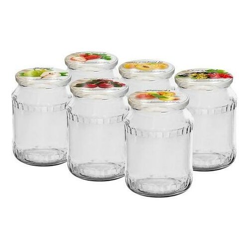 Browin Sada zaváracích pohárov s viečkom Twist 720 ml